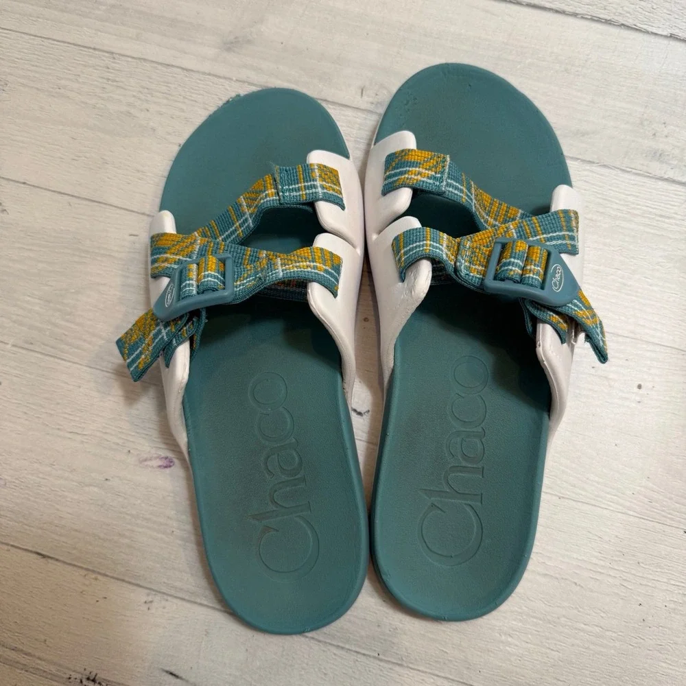 Chaco Chillos Slide Kid's Sandal Court Porcelain kids junior‎ size 5